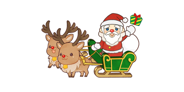 トナカイu0026サンタちゃん 手描き イラスト オリジナル Cursodeasb Com Br