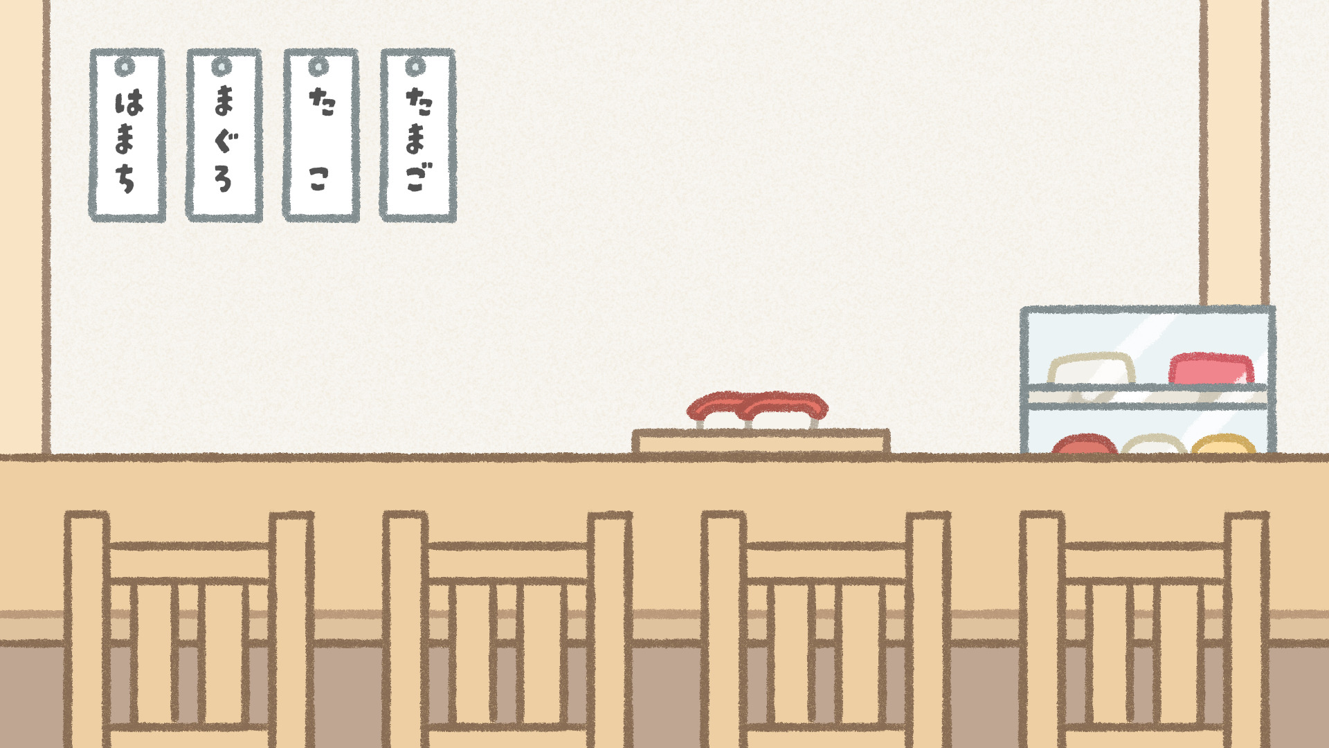 寿司屋 イラスト素材 手描きのフリーイラスト素材 かわピク