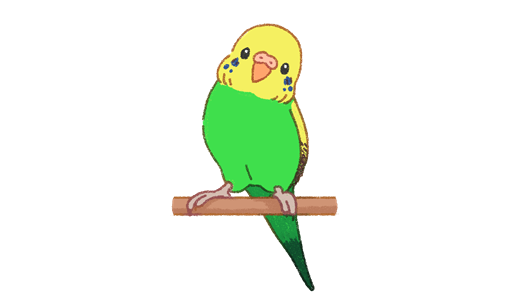 セキセイインコのイラスト素材